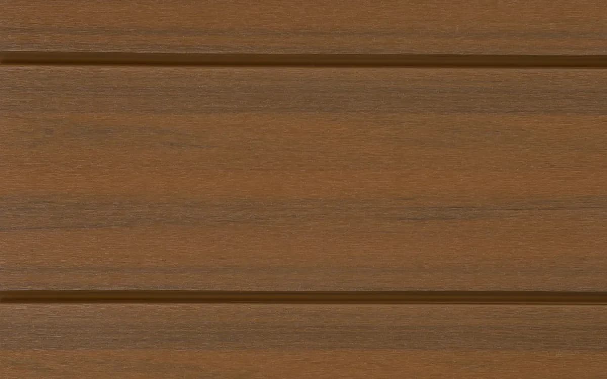 Wall Cladding (Plafón) liso instalado en color Teka