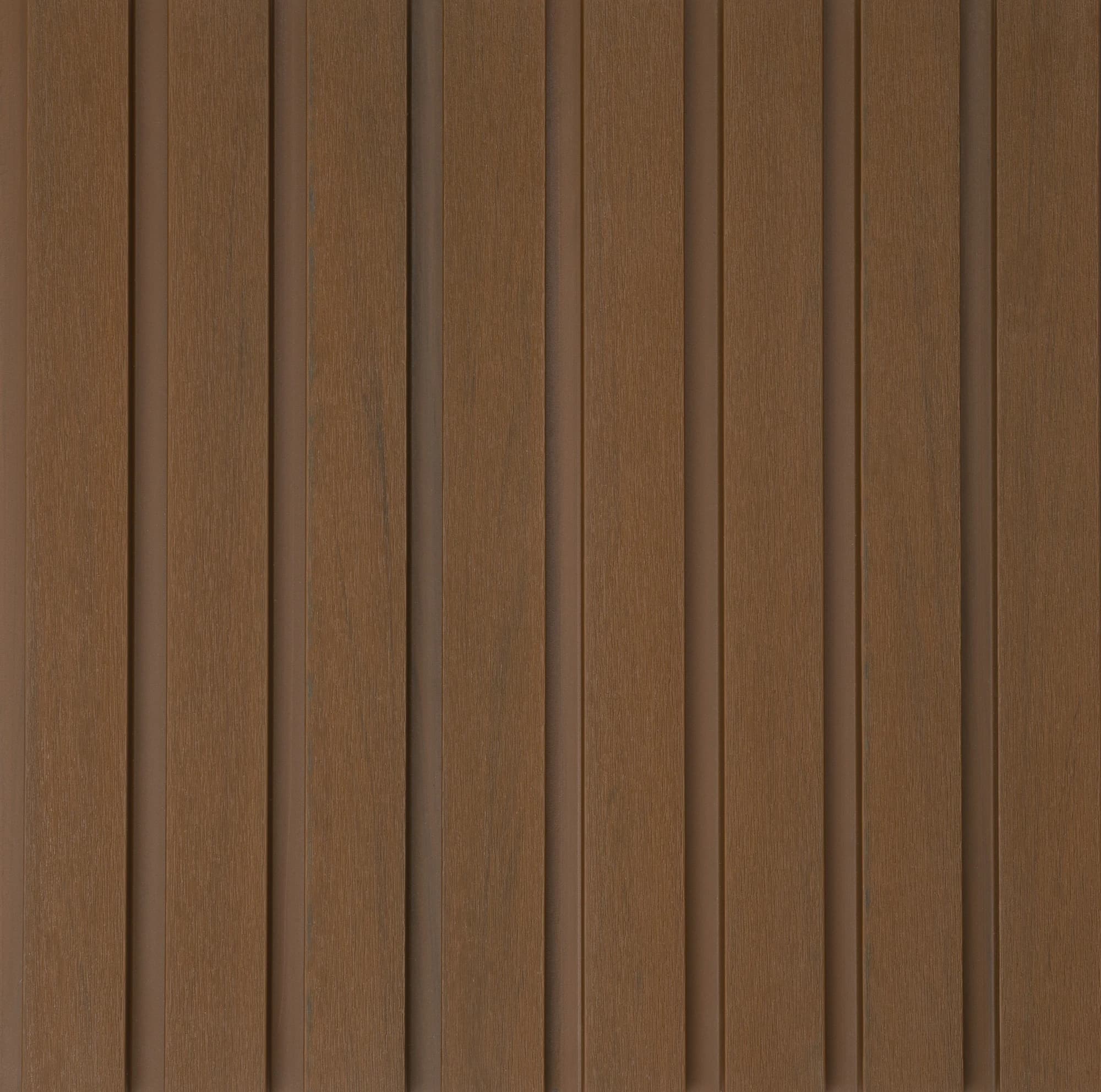 Installed WPC grooved panel, cycling through five of its colors: Teka, Incienso, Antique, Ash Gray and Obsidiana