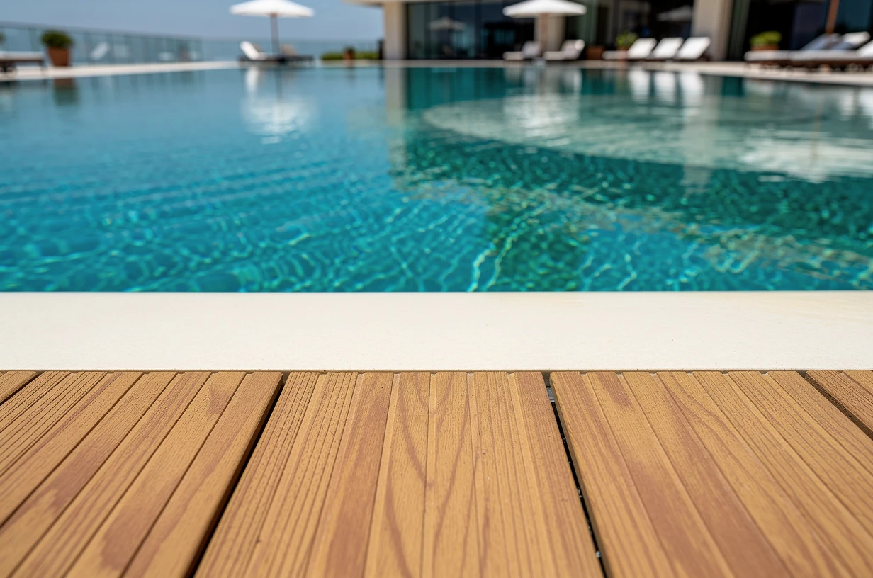 Remate de borde y fascia de un deck WPC de Extrutech